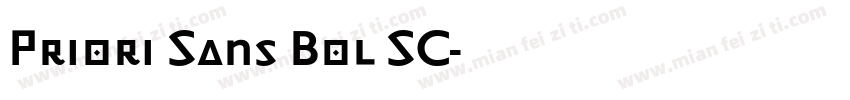 Priori Sans Bol SC字体转换